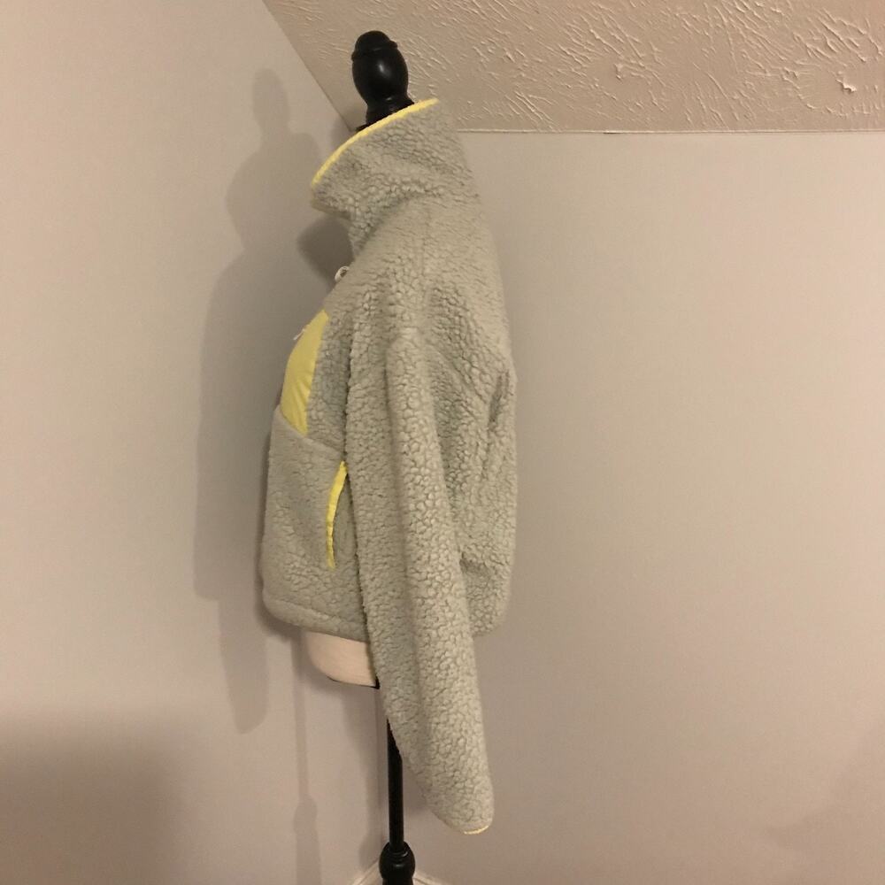 Anthropologie Janey Fleece Pullover Small Quarter Zip Cozy Sweatshirt - Picture 3 of 11